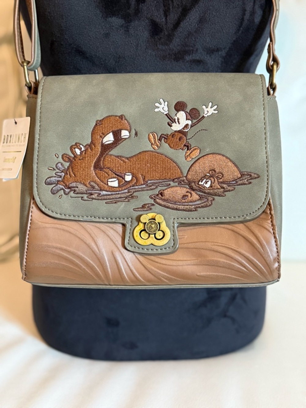 Loungefly Disney Mickey Mouse Safari Crossbody Bag, RARE COLLECTIBLE